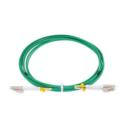 Verbindungskabel-LWL - Kabel-grüne Farbe LC UPC Duplex-OM3 LSZH in mehreren Betriebsarten