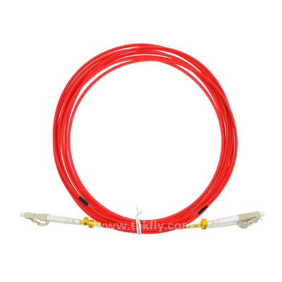 Faser-Verbindungskabel-rote Farbe OM2 50/125nm LC-Duplex-LSZH