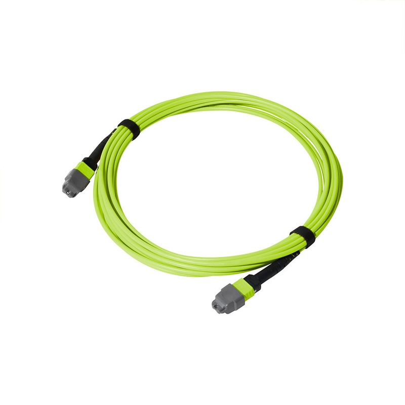 24-Fiber Multi-Mode MPO MTP Glasfaserkabel in Lime Grün LSZH Jacket
