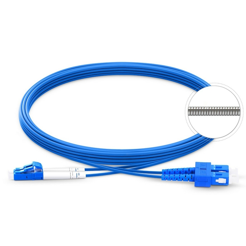 Blue Fiber Optic Patchcord Simplex Duplex 3,0 mm Durchmesser