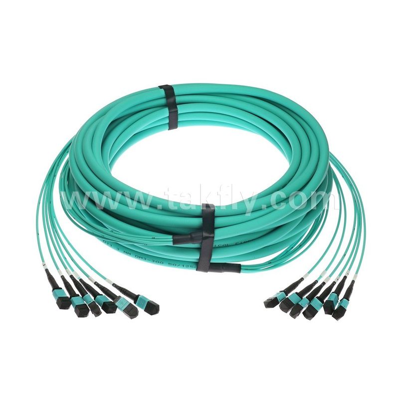MPO/MTP Patchcord 72-Kern-Streckkabel SM/MM Jumper Glasfaser für Rechenzentrum AI FTTX