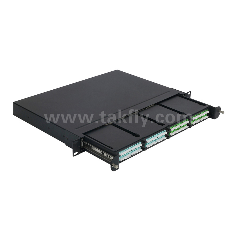 1U Rack Mount 24F MPO-LC MTP Patch Panel hohe Dichte 96F für das Rechenzentrum
