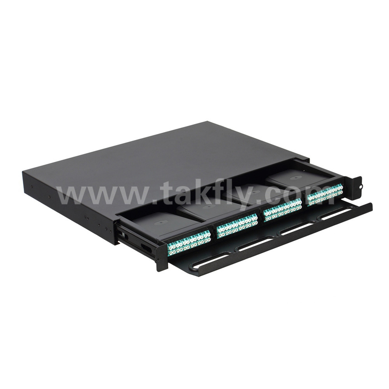 Anpassungsfähige Glasfaser MPO-Kassette MTP-Patch-Panel Schiebetyp für Rechenzentrum FTTX