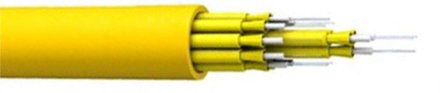 OEM Stärke Mitglied 4-48 Kerne Indoor Breakout Optical Kabel 1000N Max. Zugfestigkeit