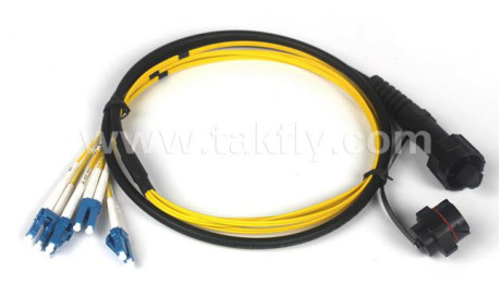 ODVA-MTP Wasserdichtes Patch Cord 8 12 24 Kern mit der Unterstützung optisches Kabel