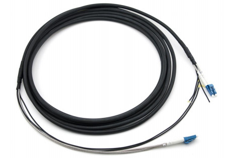 Außengeschützte Verzweigungsplatte LC-LC GYFJH 7.0mm LSZH Schwarz 2Core-Anschluss Typ -20C ≈ 70C Betriebstemperatur