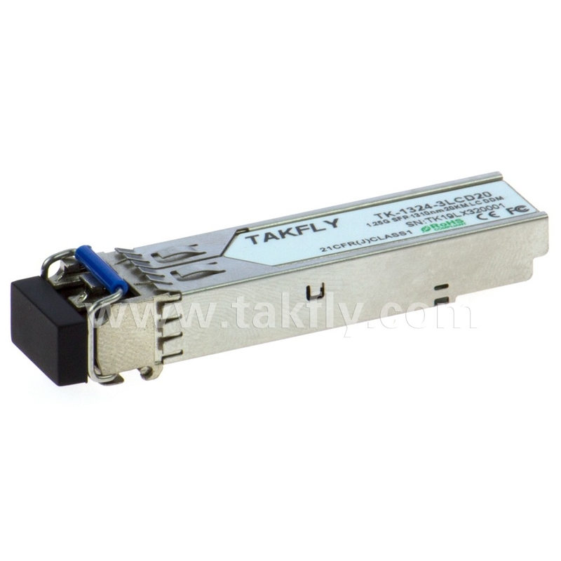 1.25G SFP 1310nm 20KM SMF DDM LC CISCO JUNIPER HUAWEI Kompatibles SFP-optisches Transceivermodul