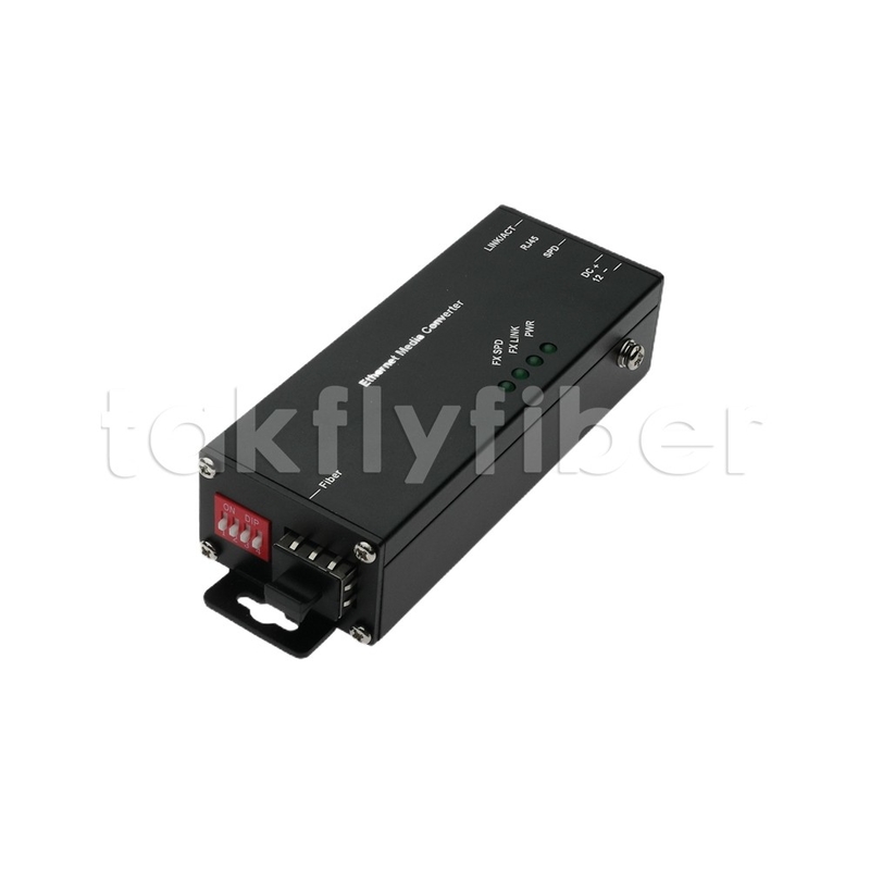 10 100 1000M Mini-Type Industrie-Medienwandler mit SFP-Anschluss für Hochtemperaturanwendungen
