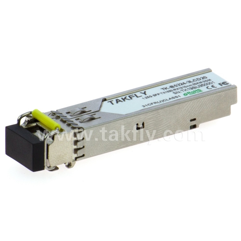 1.25G SFP BIDI Tx1550/Rx1310nm 20KM SMF DDM LC CISCO JUNIPER HUAWEI Kompatibles SFP-optisches Transceivermodul
