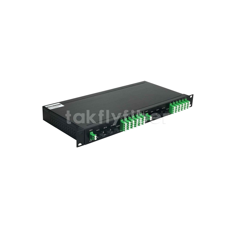 2x1:24 WDM Filter PLC Splitter GPON CATV in einem 1U 19Inc Rack Mount Patch Panel