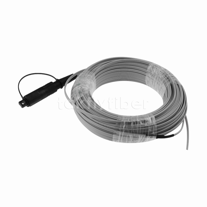 1 Kern vorbestimmte Optitap SC/APC Abbildung 8 FTTH Glasfaser Drop Kabel Pigtail 40M G657A LSZH 0.25μd Niedrigreibung Jacket mit 1.0mm galvanisierten Boten Stahldraht