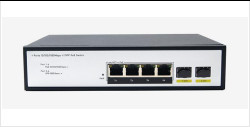 DF-2F-4GP 2-Port 10/100/1000Mbps 4+2 Uplink-Fiber-Ports Gigabit-Poe-Netzwerkschalter
