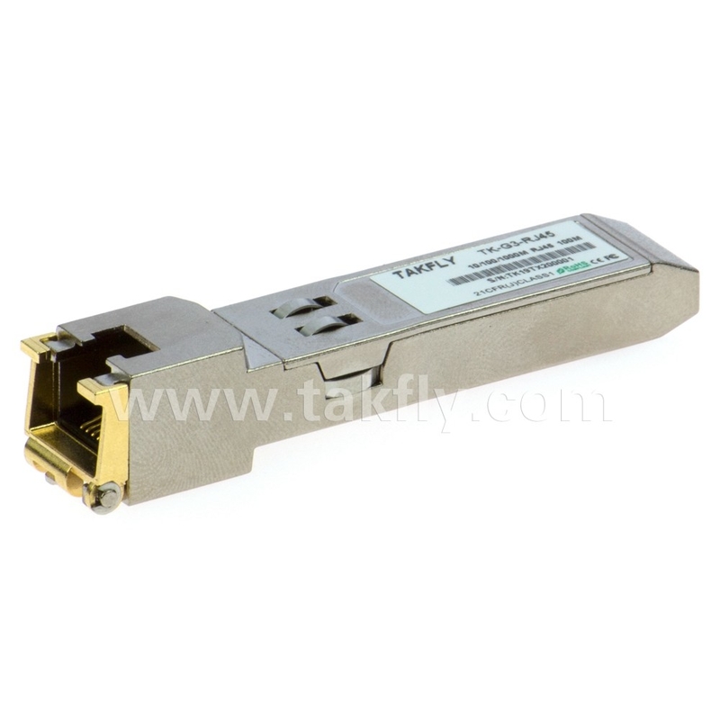 10/100BASE-T Kupfer-SFP-Transceiver unterstützt SFP-basierte Schalter100Base-FX-Ports mit APC-Poliertyp