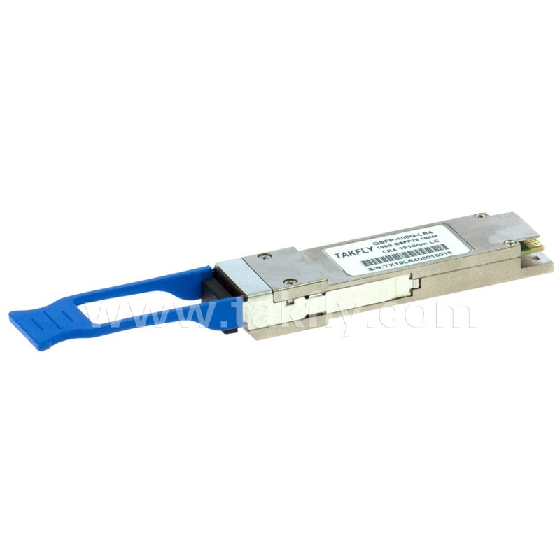 Kundenseite 100Gbps 10KM QSFP28 LR4 mit DDM-Transceiver Hochleistungsfaserlänge 1m Telekommunikationsverbindungen