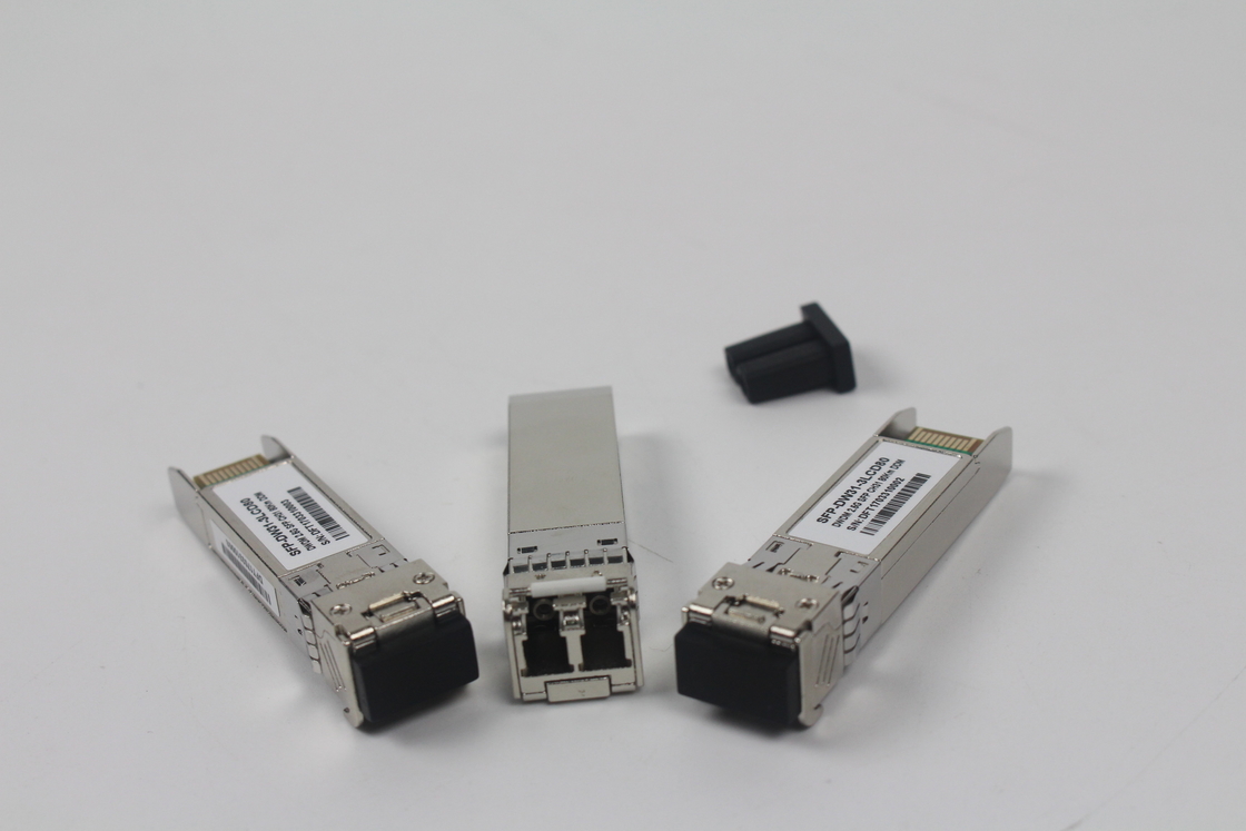 10Gbps DWDM 40KM 50GHz SFP Transceiver 2mm Kabel 1310nm Wellenlänge für Fernnetze