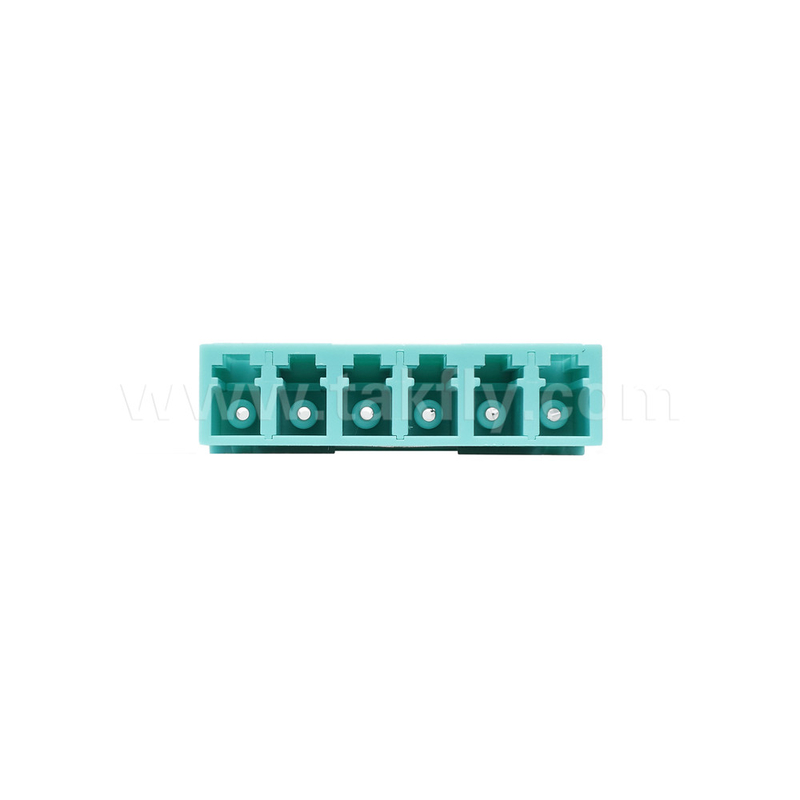 LC/PC 6 Wege Adapter MM OM3 Aqua OM4 Violettblau ohne Flansche Temperaturstabilität -40°C 85°C Zusätzlicher Verlust≤0,2 dB