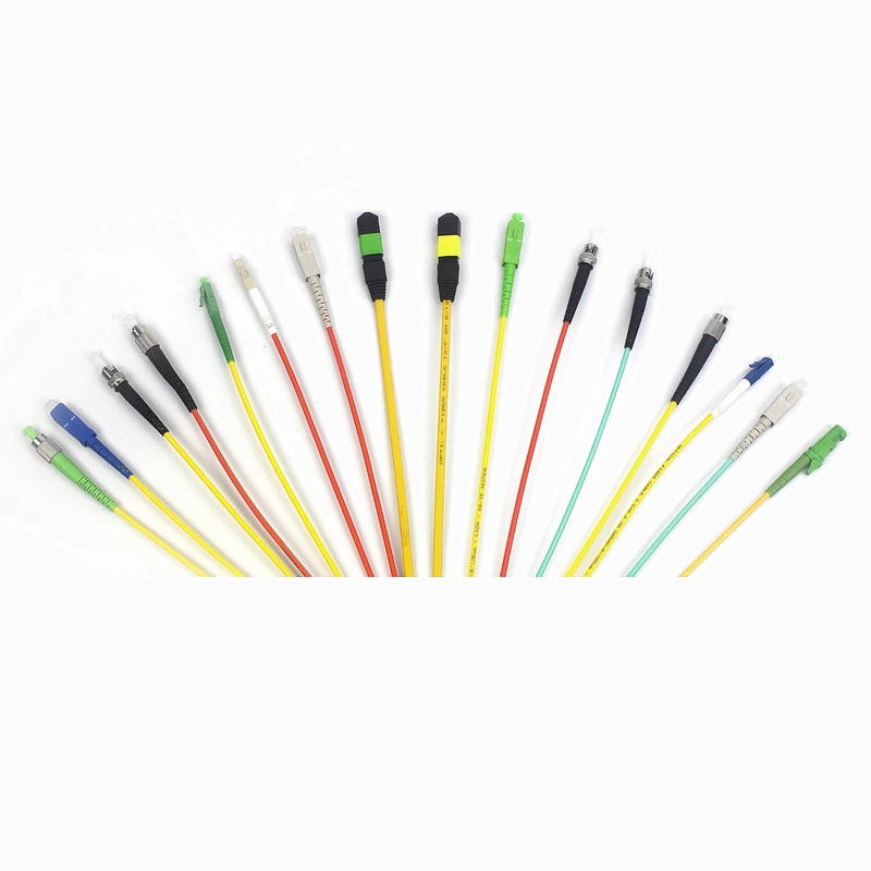 SC/LC/ST/FC Glasfaserpatchkabel 100N Zugfestigkeit PVC/LSZH