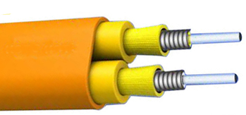 Flaches Duplex-Glasfaserkabel mit Panzerung 2000M LSZH/PVC/PU