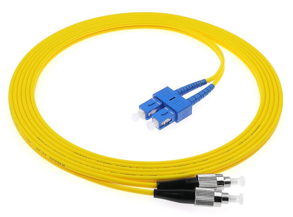 SC-FC-Duplex-Faseroptikpatch Cord LSZH/PVC UPC und APC