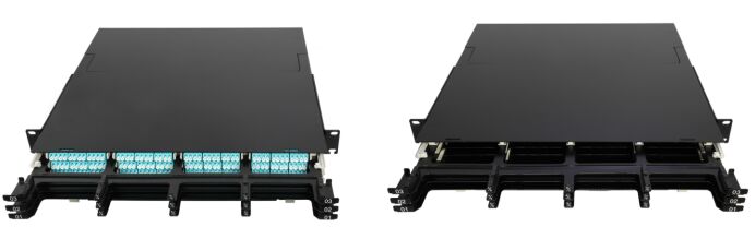 1U 2U 4U MPO-Kassetten-Patchpanel mit hoher Dichte
