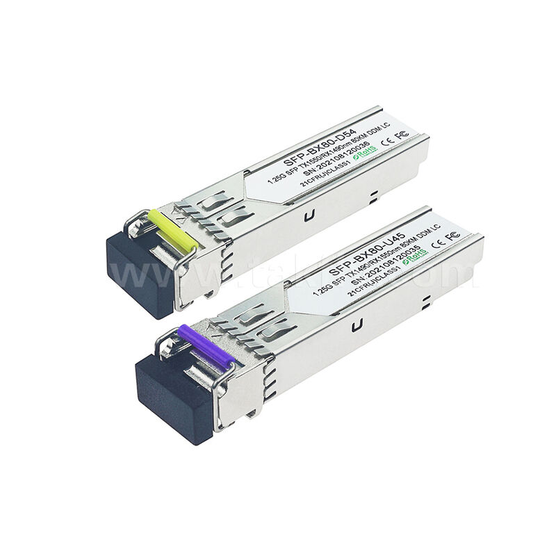 SFP 1,25 Gbps 80 km LC Reach Tx1490nm/Rx1550nm Bidirektionaler optischer Empfänger für Rechenzentrum FTTX