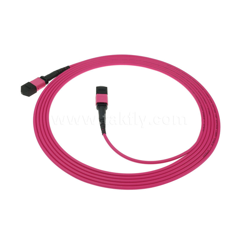 MM Multimode OM4 MPO MTP Männlich Weiblich 8F 12F 16F 24F Glasfaserpatchcord / Glasfaserpatchkabel / Glasfaserbreakoutkabel / Glasfaser-Ständerkabel mit PVC LSZH OFNR OFNP-Außenjacke