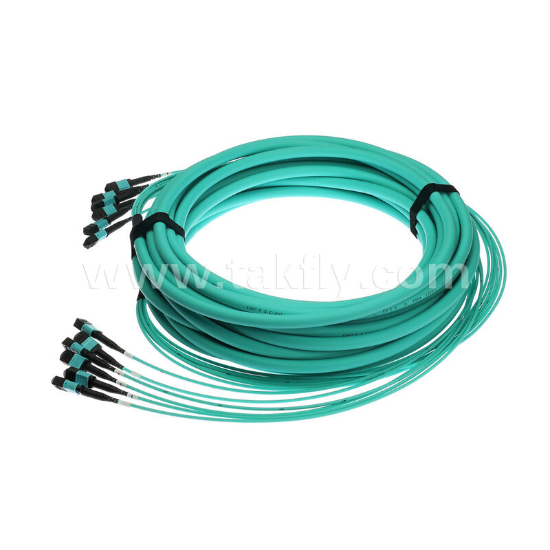 72 Fasern 6x12F MPO MTP - 6x12F MPO MTP Stecker Buchse MM Multimode OM3 OM4 Glasfaser-Patchkabel / Lichtwellenleiter-Patchkabel / Optisches Breakout-Kabel / Glasfaser-Trunk-Kabel / Optisches Fanout-Kabel
