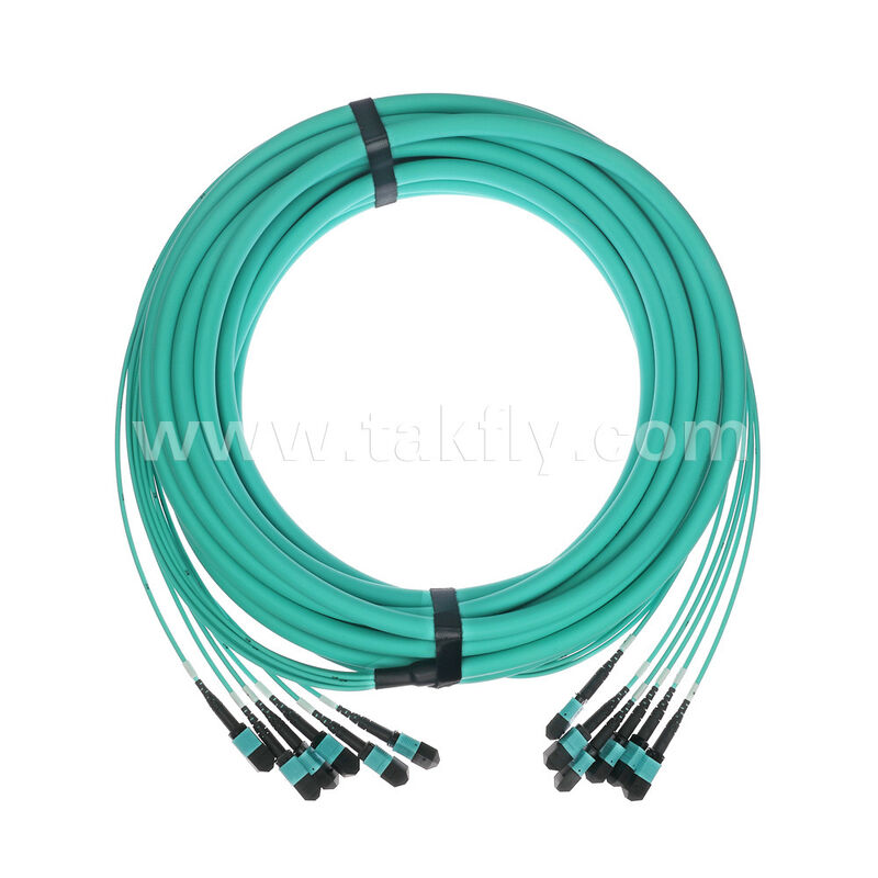 OM3 OM4 Multimode 72 Fasern 6x12F MPO MTP - 6x12F MPO MTP Stecker/Buchse Glasfaser-Patchkabel / Glasfaser-Patchkabel / Glasfaser-Breakout-Kabel / Glasfaser-Trunk-Kabel / Glasfaser-Fanout-Kabel