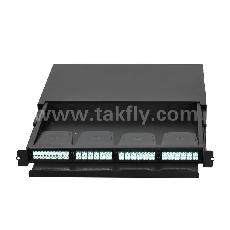 Hohe Dichte 1U 96F MPO MTP - LC SM MM Glasfaser-Patch-Panel / Glasfaser-Chassis / Glasfaser-ODF / Glasfaser-Verteilerbox