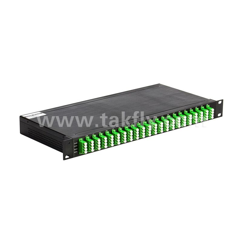 DWDM 100GHz AWG 40CH MUX+DEMUX Glasfaser für Rechenzentrum Telekommunikation 5G