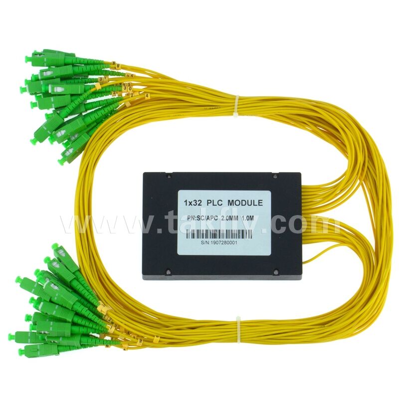 PLC Splitter ABS-Box 1xN SC APC/UPC Glasfaser für Fttx Telekommunikationsdatenzentrum