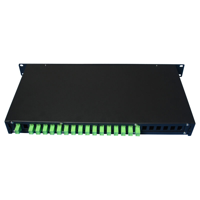 Glasfaser-PLC Splitter Rack Mount Einzelmodus G657A SC APC/UPC für Rechenzentrum Telekommunikation FTTx