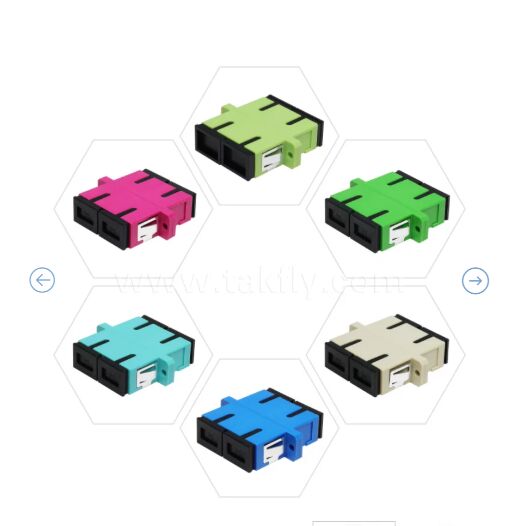 SC-Duplex-Glasfaseradapter, geringe Einfügungsdämpfung für Kabel-zu-Kabel- und Kabel-zu-Geräte-Verbindung