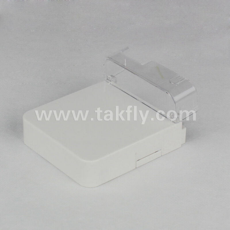 1-Port-Glasfaser-Abschlussbox, SC-LC-Simplex-Duplex-Adapter, Wandplatte für Oberflächenmontage, Glasfaserbox ohne Spleiß, Express-Port-Kabelmanagement, individuelles OEM-Logo, FTTH-FTTx-Arbeitsbereich-Subsystem