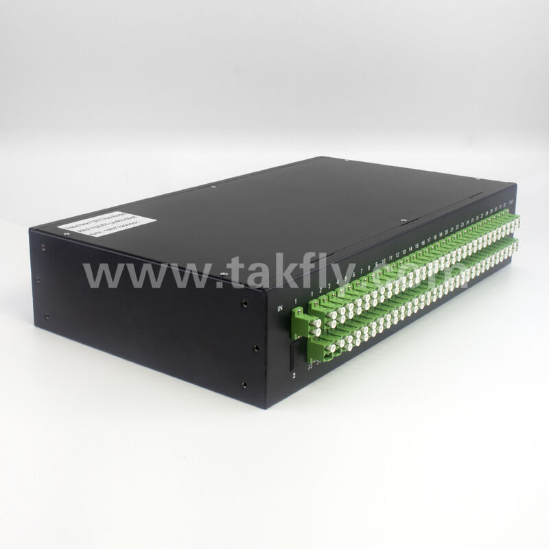 1×128 High Port Count PLC Splitter Rack Mount Patch Panel Ultra High Density FTTX Distribution