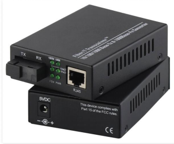 10/100/1000Base-TX-zu-1000Base-FX-SC-Einzelfaser-Medienkonverter