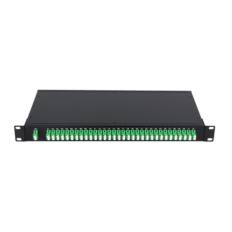 OEM 1U 19 Zoll 2x64 Rackmontage LC-Glasfaser-SPS-Splitter für FTTx-Rechenzentrum