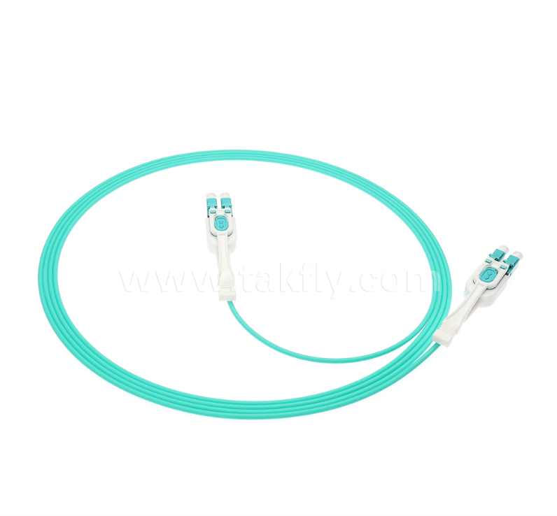 LC Push-Pull Uniboot Fiber Optic Patch Cord One-Tube Two-Core, Polarität austauschbar, für High-Density-Assembly & Data Center Anwendungen