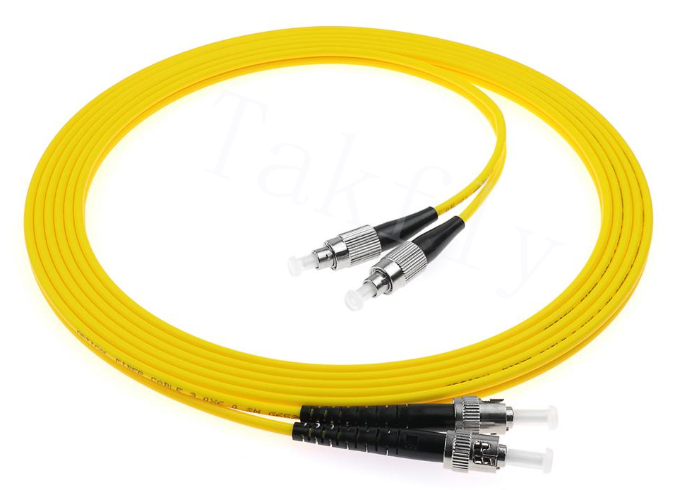 FC to ST Fiber Optic Patch Cord – Duplex/Simplex, Single-mode/Multimode, Custom Lengths for Mixed-Equipment Networks