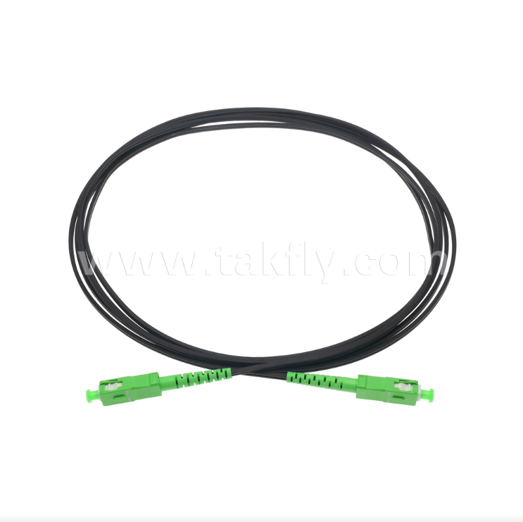 SC/APC zu SC/APC FTTH Indoor Flat Drop Patch Chord - Einfach, vorab beendet, Vibrationsschutz für eine schnelle Einführung im Gebäude