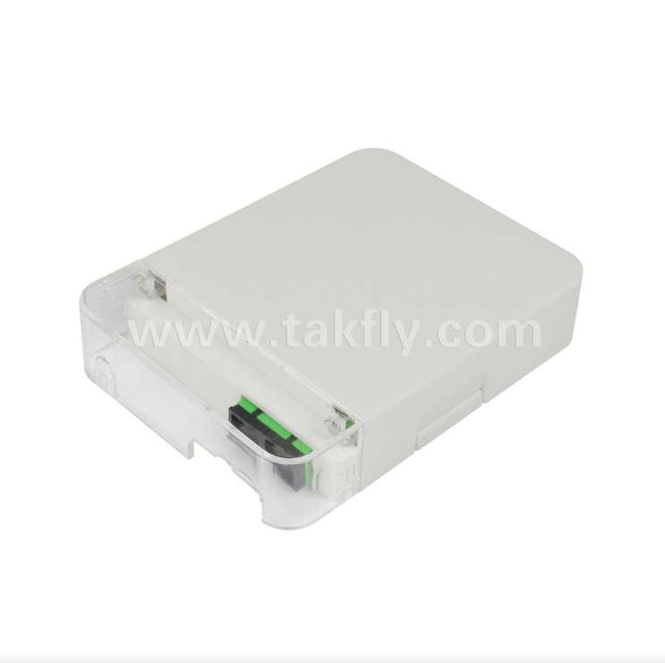 TKS-1806-02W FTTH Glasfaser-Wanddose – Kompakte Indoor-Abschlussbox für den Kundenstandort