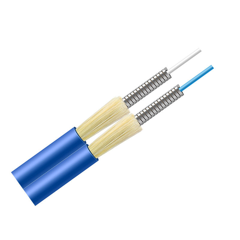 Gepanzertes Lichtwellenleiter-Monomode- LSZH des Zipduplex-G657A2 9/125 Um flach