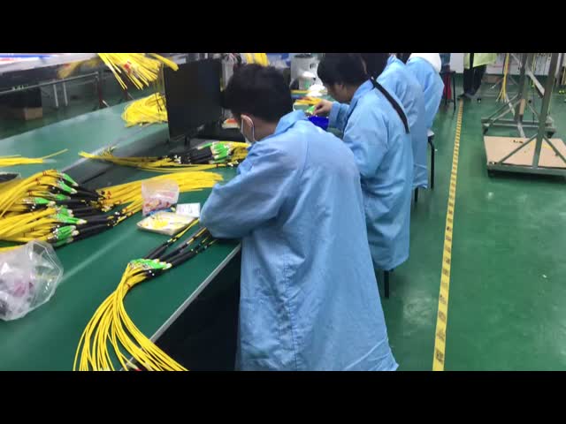 CHINA Amphenol angepasst 288 Fasern 0,35 dB Max Insertion Verlust Singlemode OS2 MPO Stammkabel für Rechenzentrum à vendre