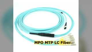 MPO MTP LC Breakout-Faser-Patchkabel mit hoher Geschwindigkeit